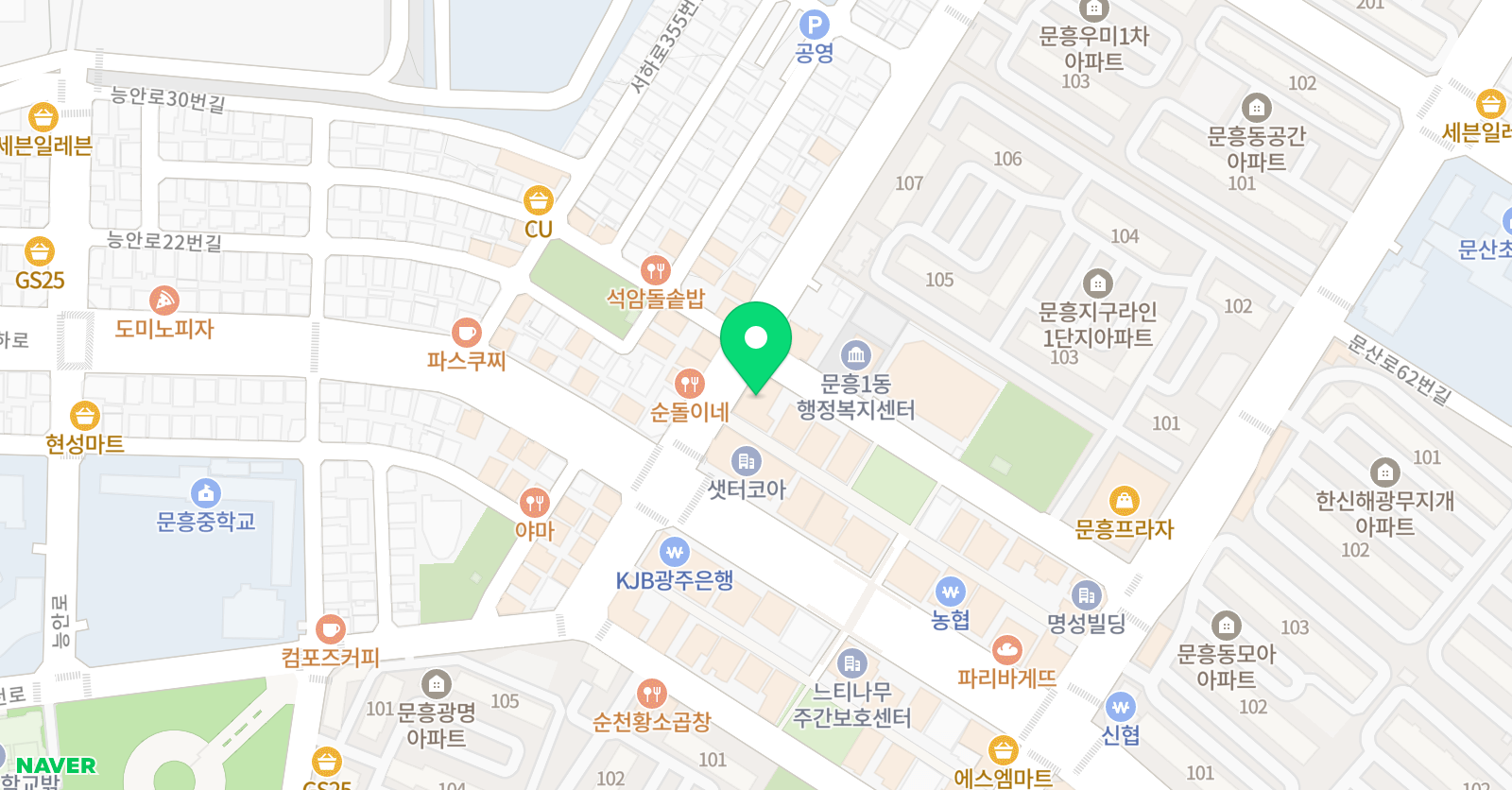 이엔에프 외국어학원 위치