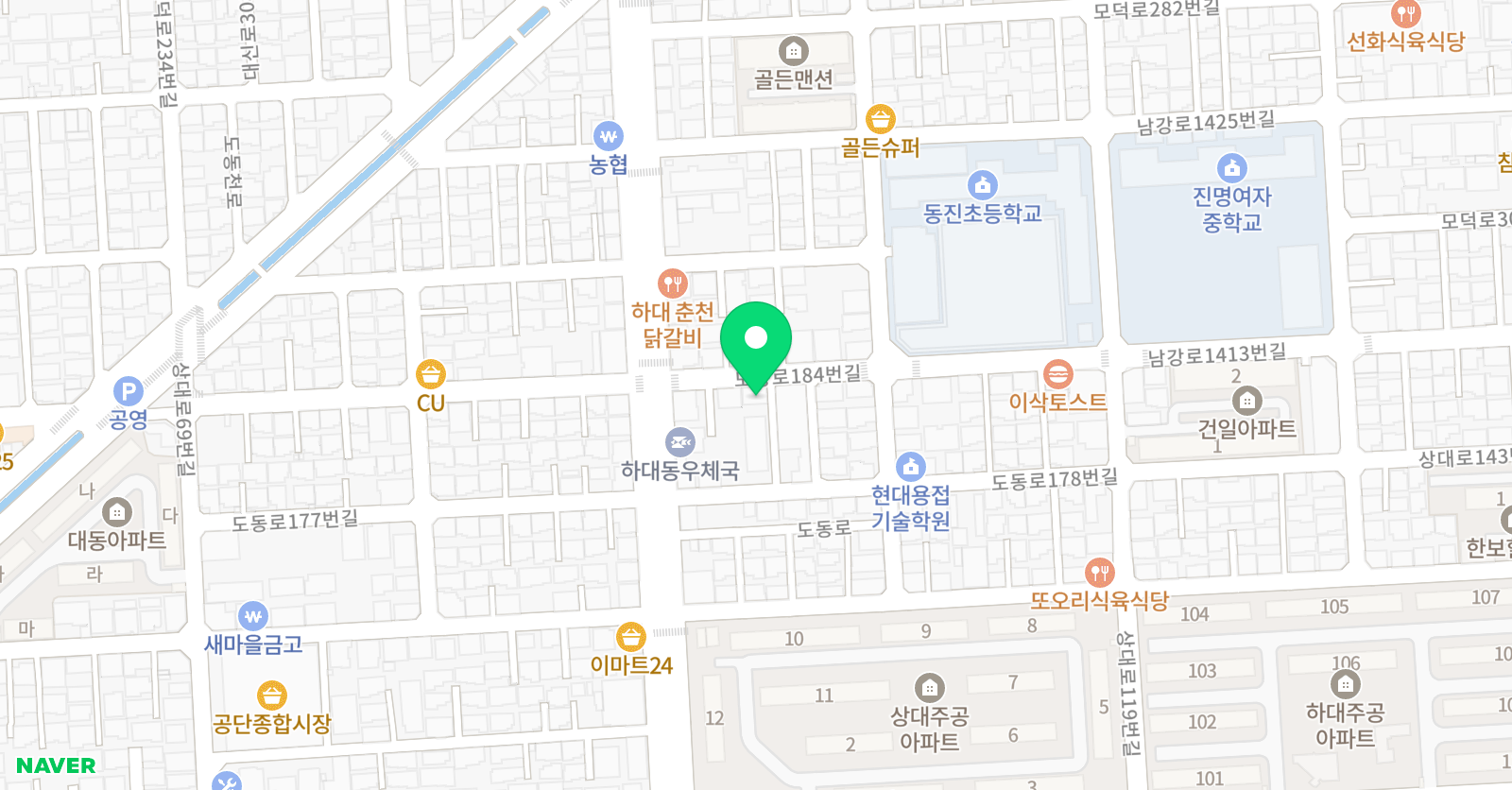 빨간펜 수학의달인 진주하대점 위치
