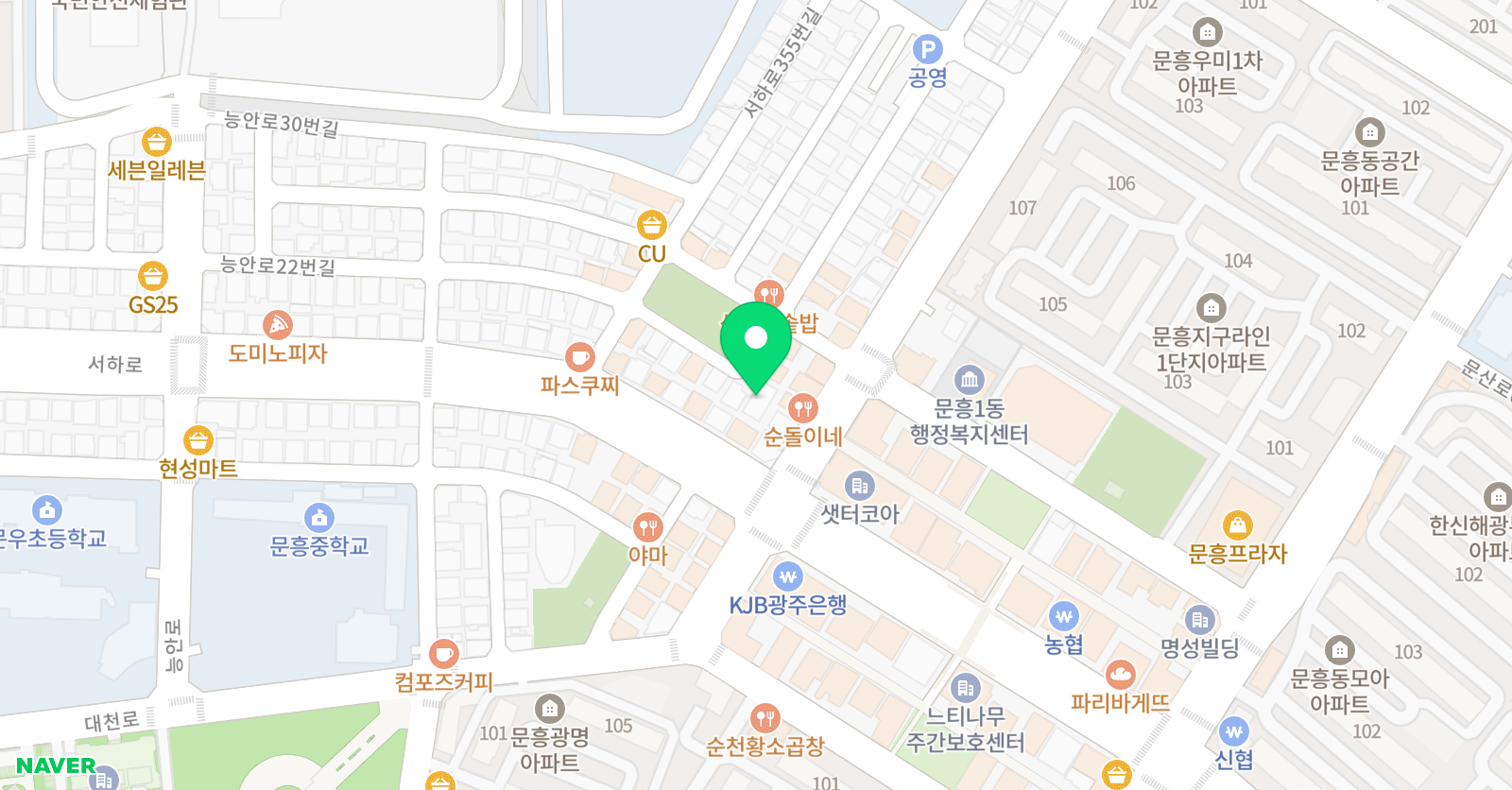 튼튼영어 북광주대리점 위치