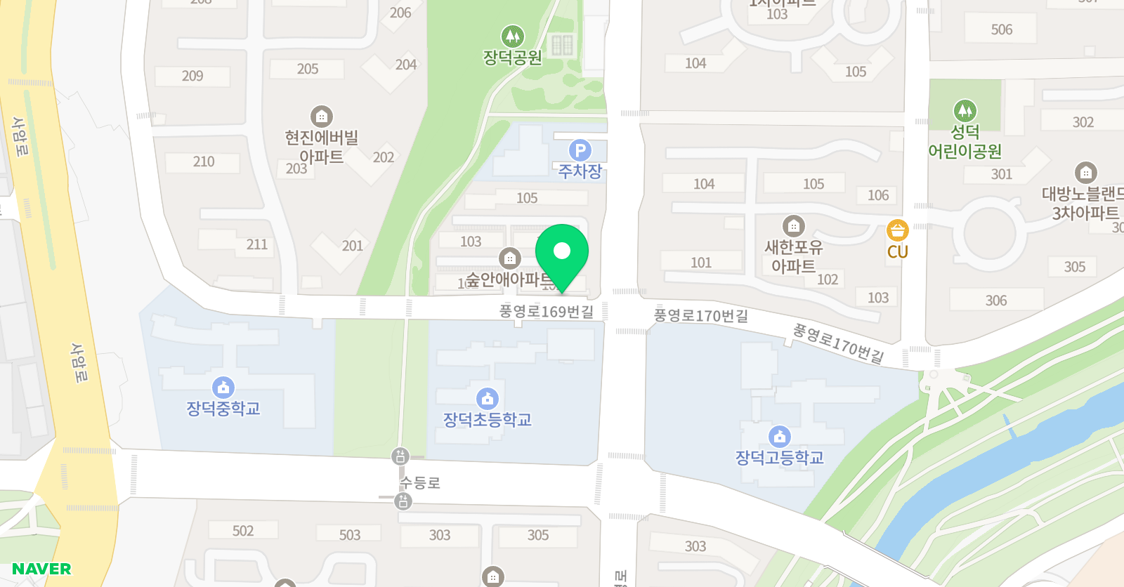어드밴스트잉글리쉬 학원 위치