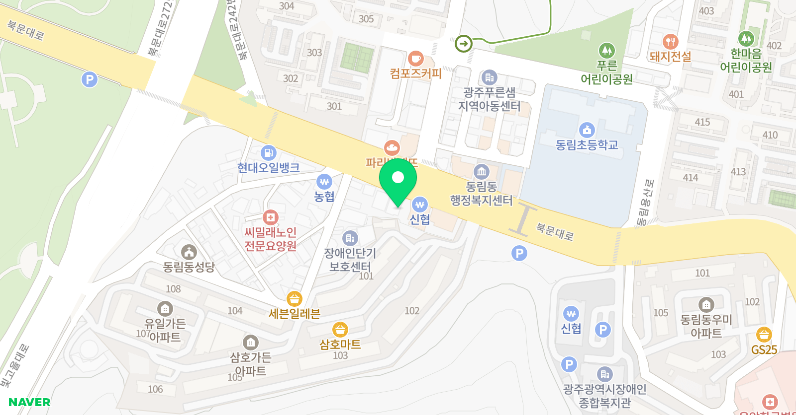 이룸 영어수학학원 위치