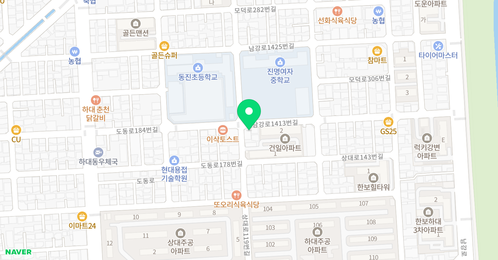 유일 학원 위치