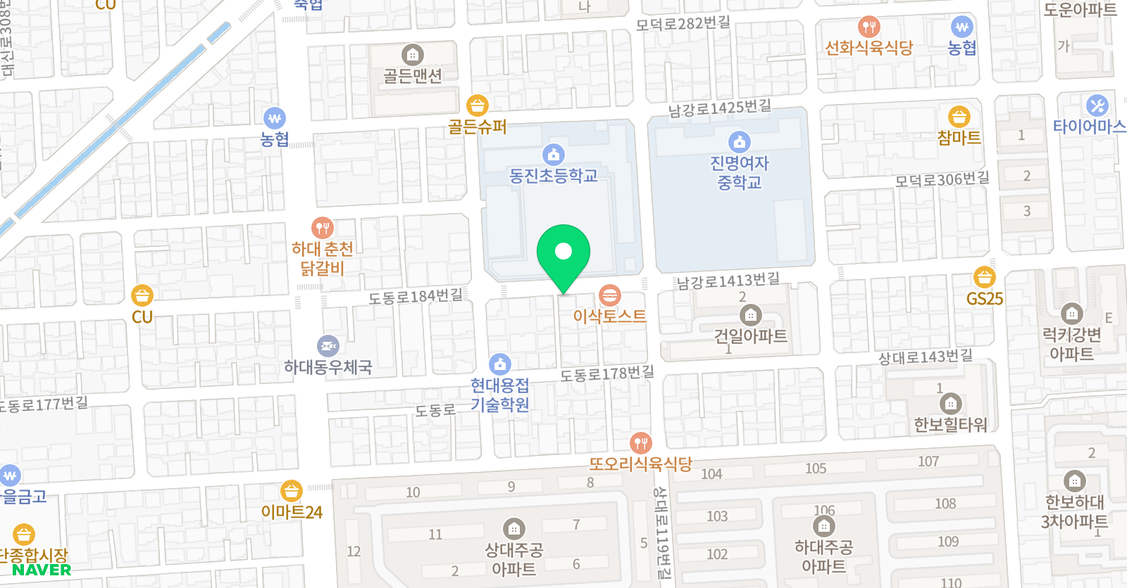 조은 음악학원 위치