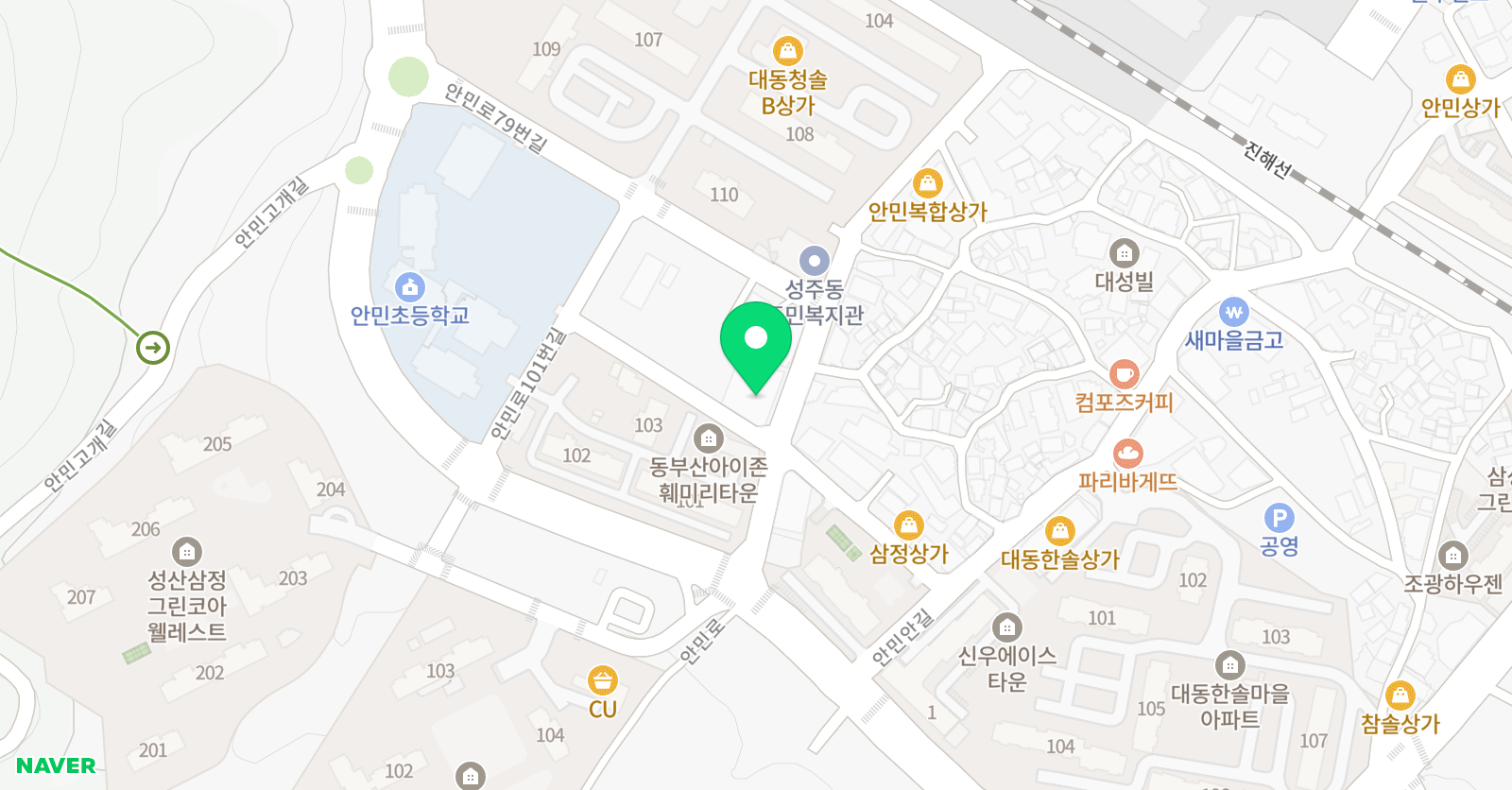 N케임브리지 안민학원 위치