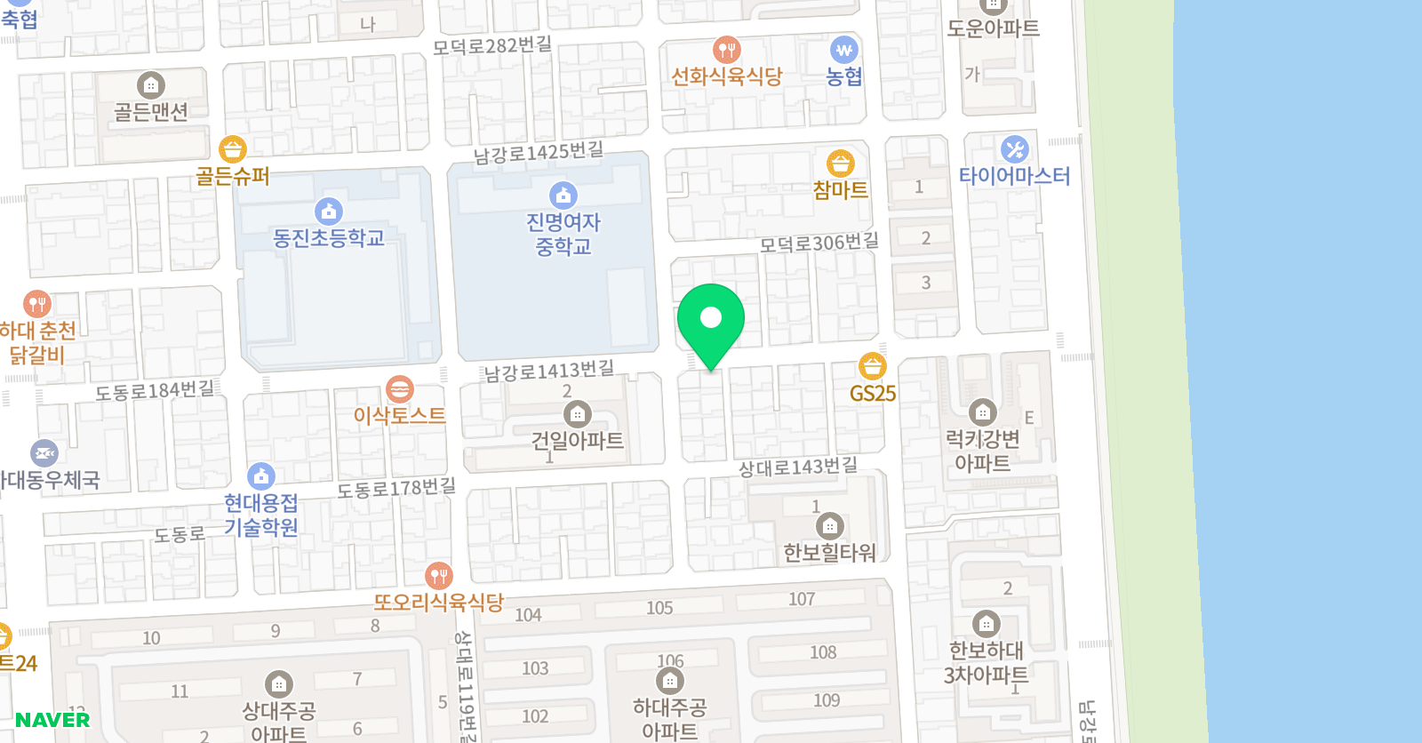 강동 영어학원 위치
