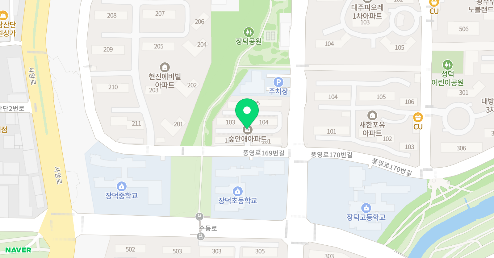 딱풀리는수학장덕초점 위치