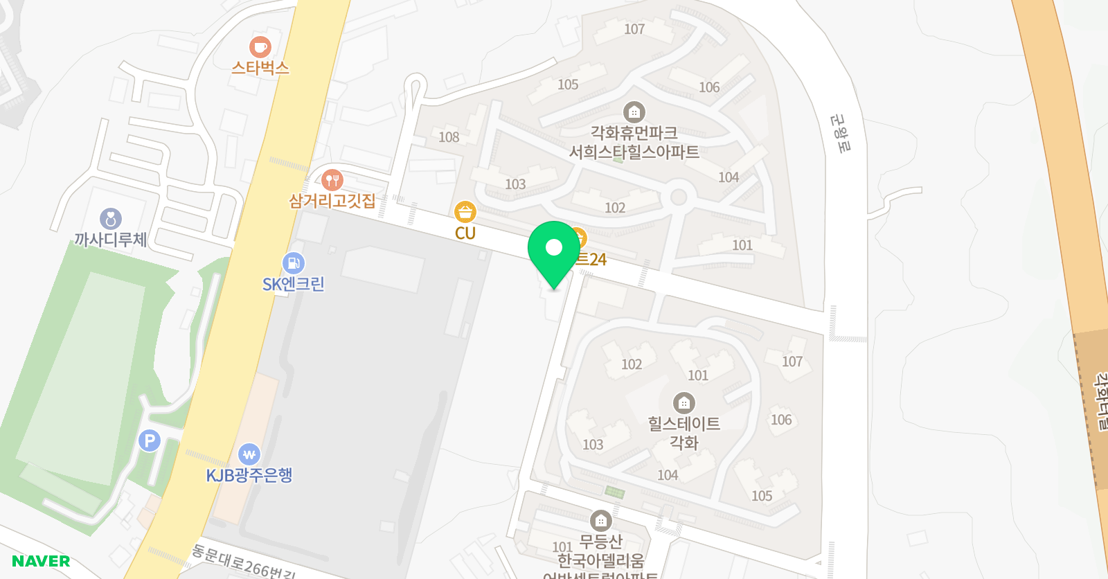 MEGA 영어학원 위치