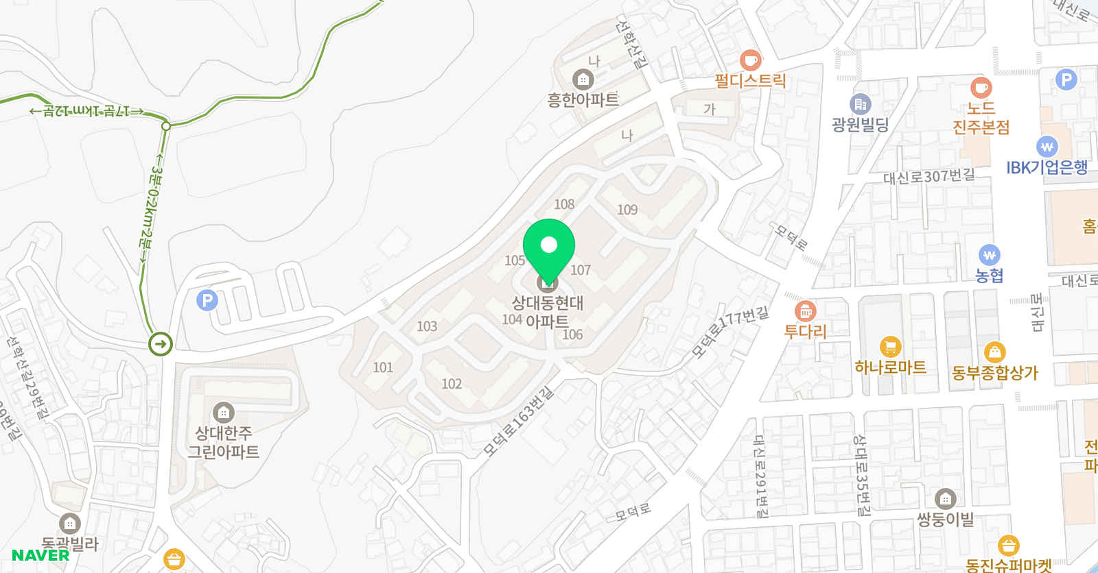 한솔플러스 수학학원 상대현대교실 위치
