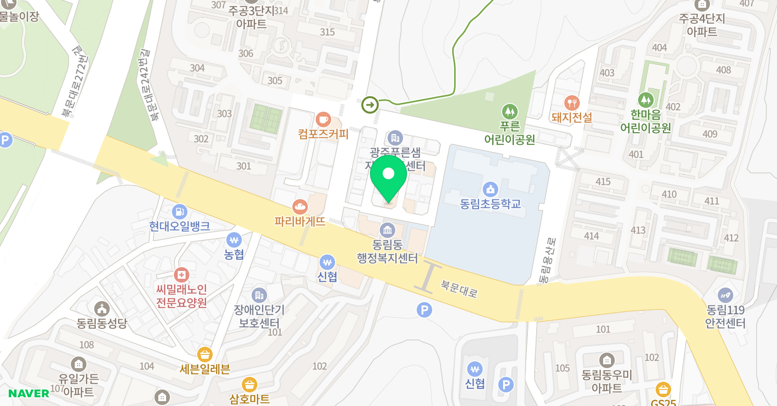 이퓨쳐 영어 위치