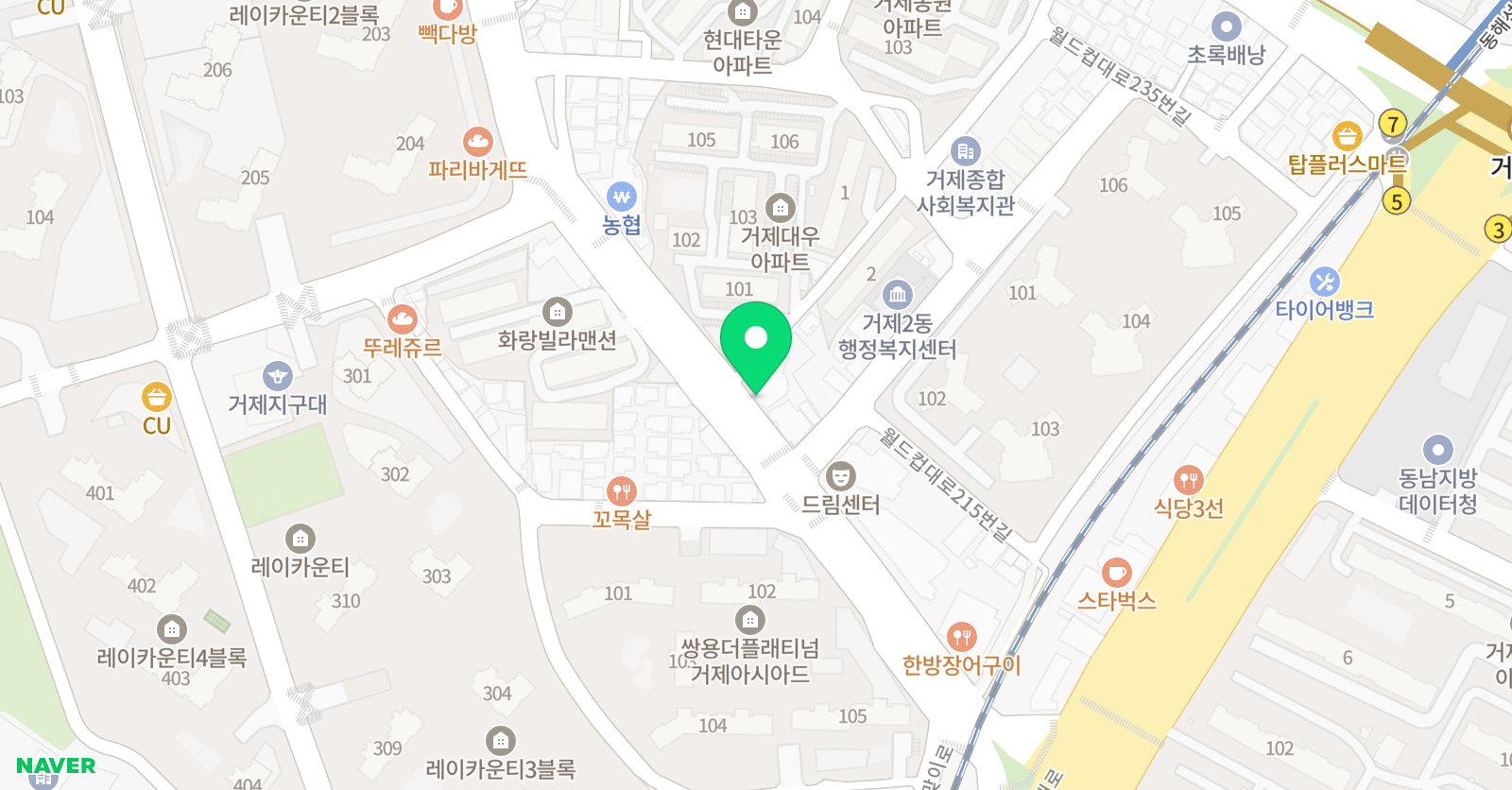책나무 레이카운티 독서논술 교습소 위치