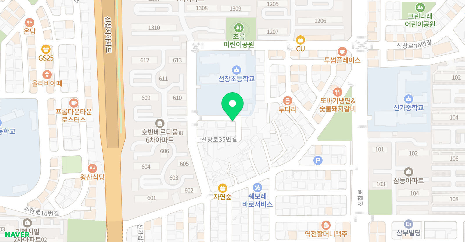 선창 태권도 위치