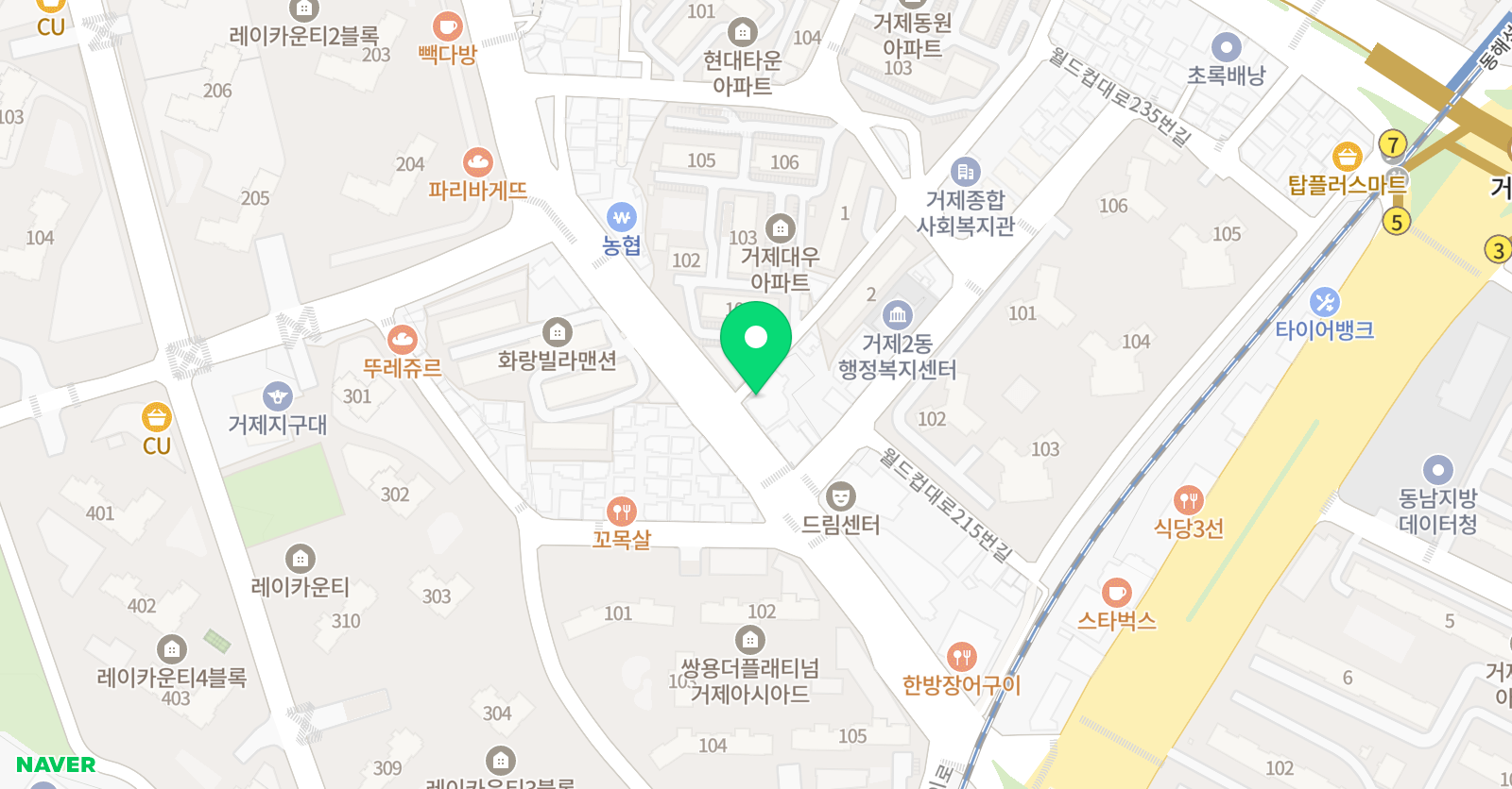 윤선생IGSE아카데미 동거제어학원 위치