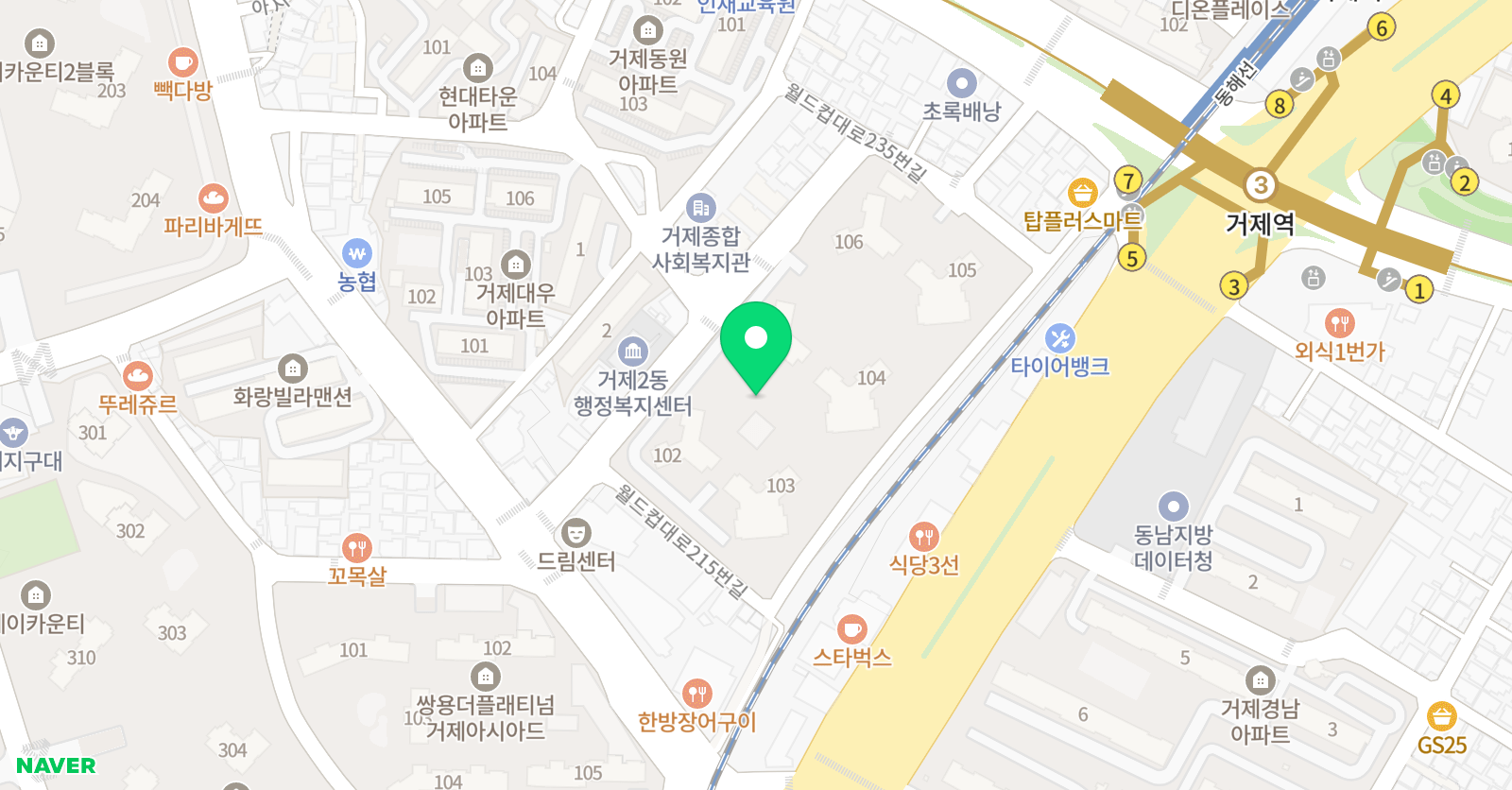 아소비 부산아시아드푸르지오점 위치