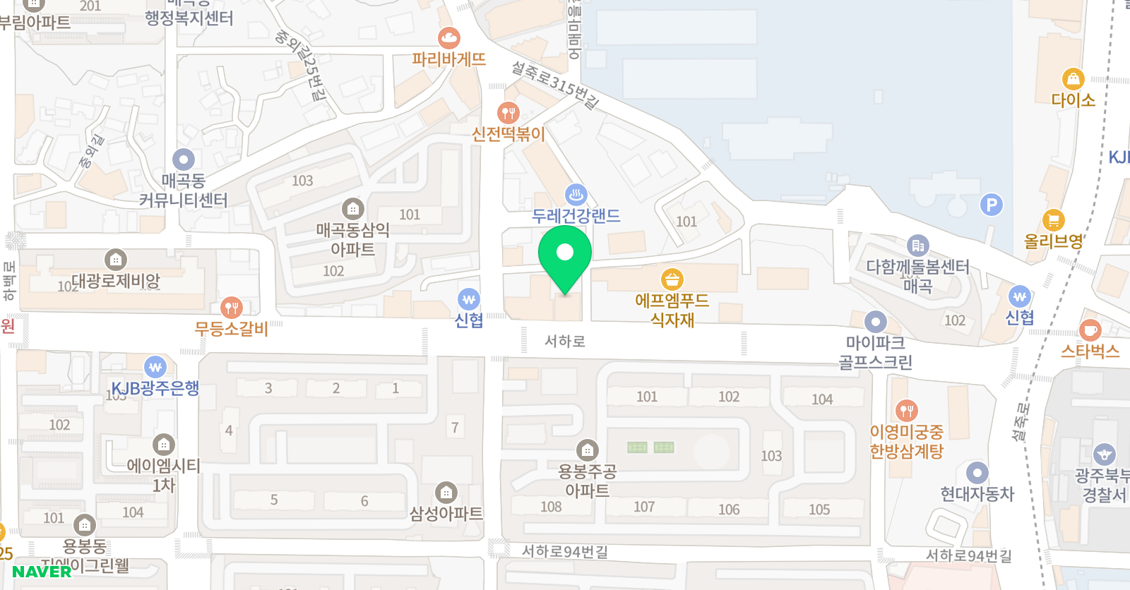 한얼 국어전문학원 위치