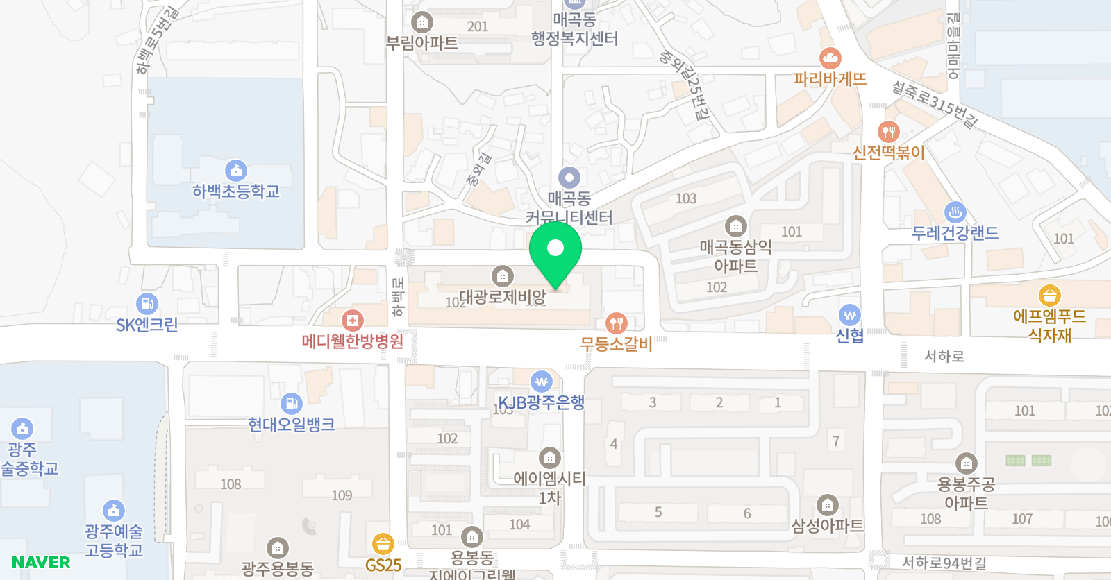 바로 영어학원 위치