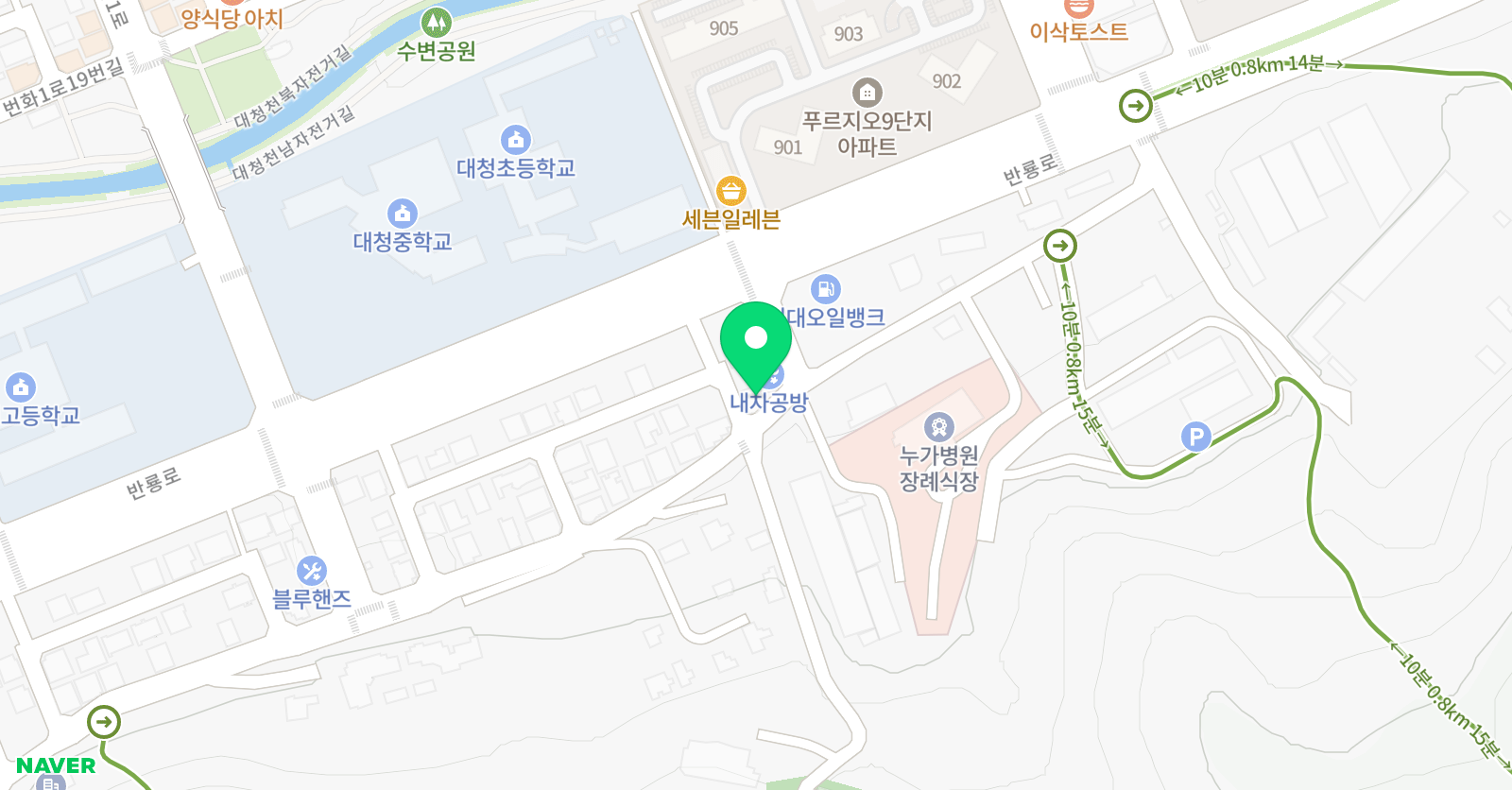 아너스 어학원 위치