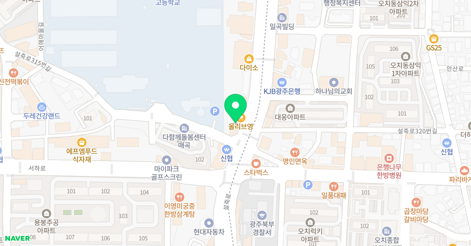 C&C 미술학원 광주북구점 위치