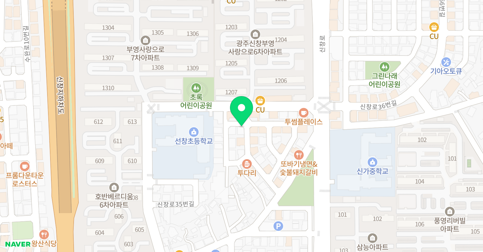 뮤엠 영어 선창캠퍼스 위치