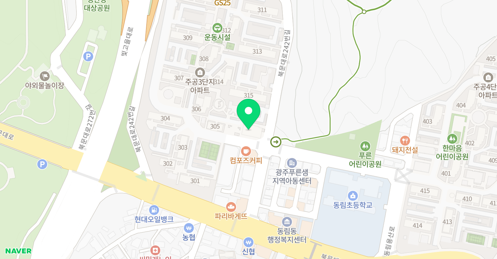 푸른음 피아노 위치