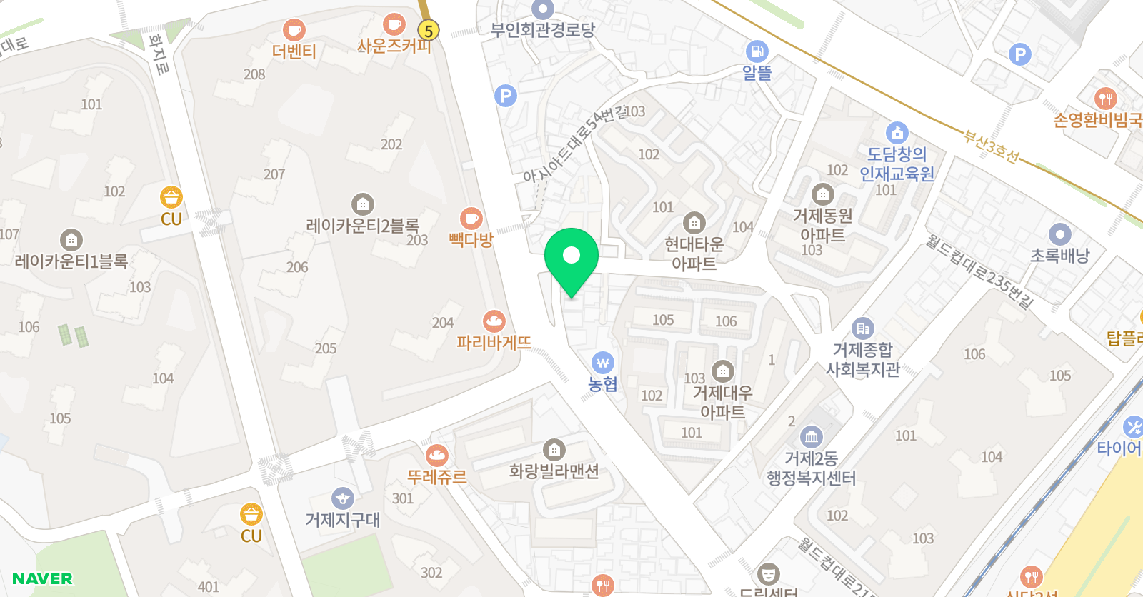 창용 태권도 위치