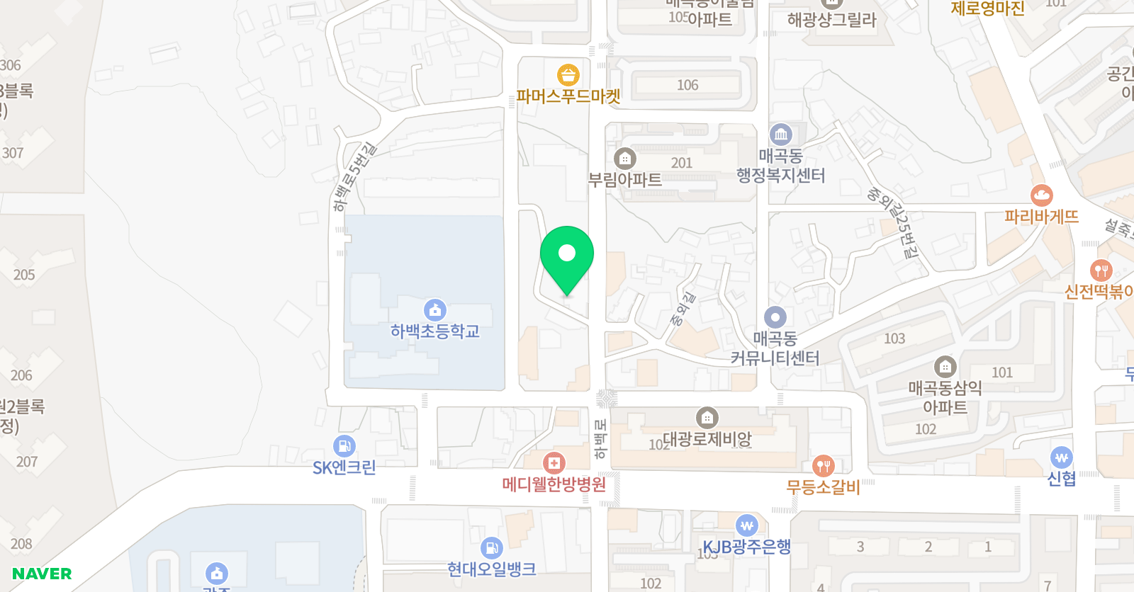 매곡 해법 학원 위치