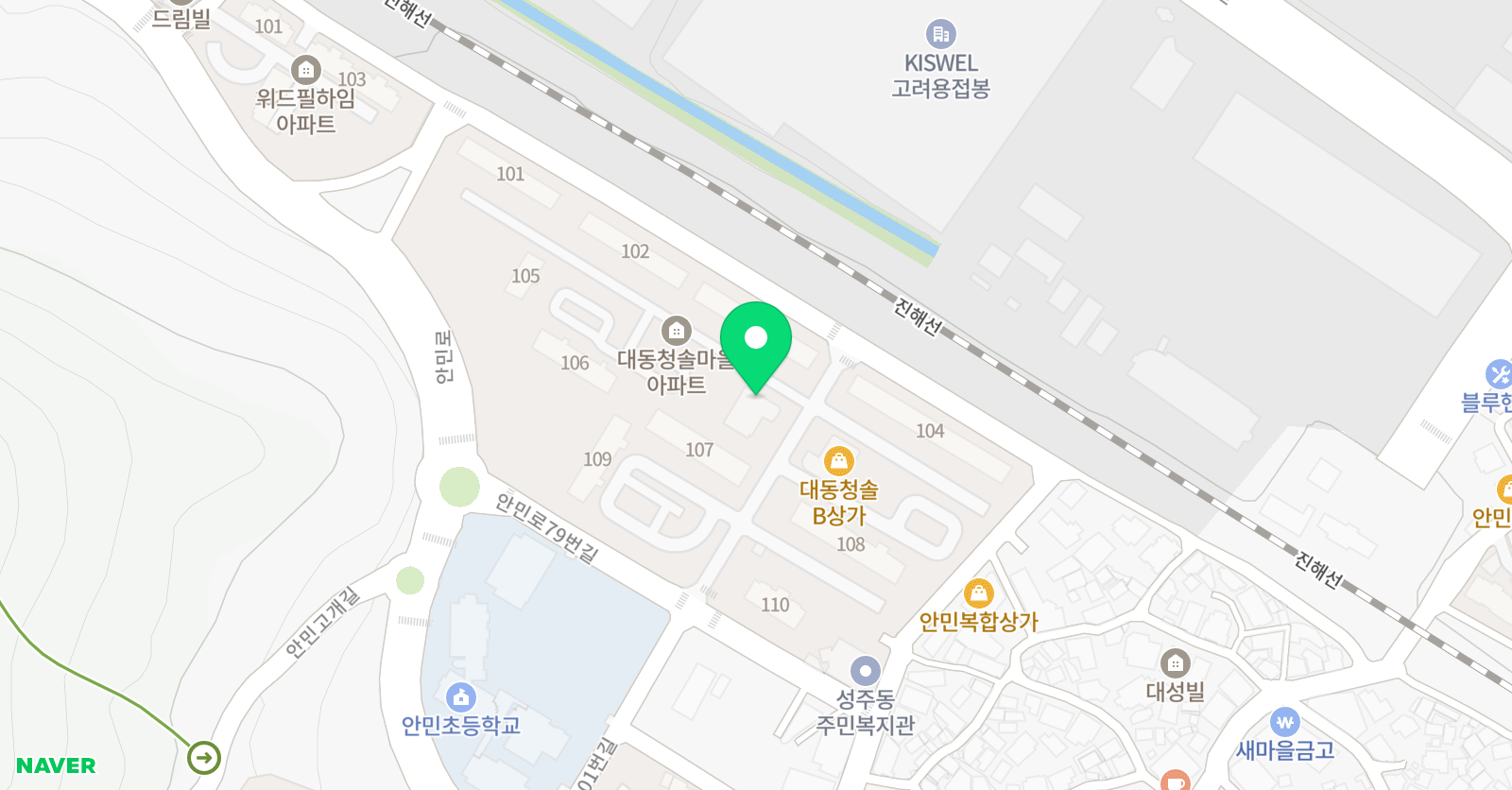 삼성 영어 안민 어학원 위치