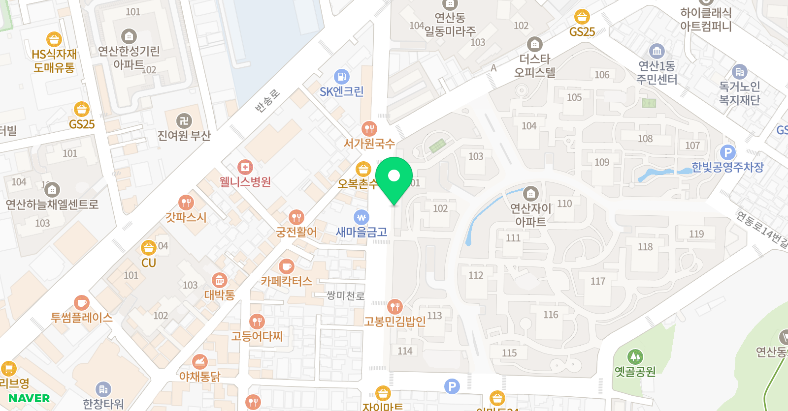 자이스타 태권도장 위치
