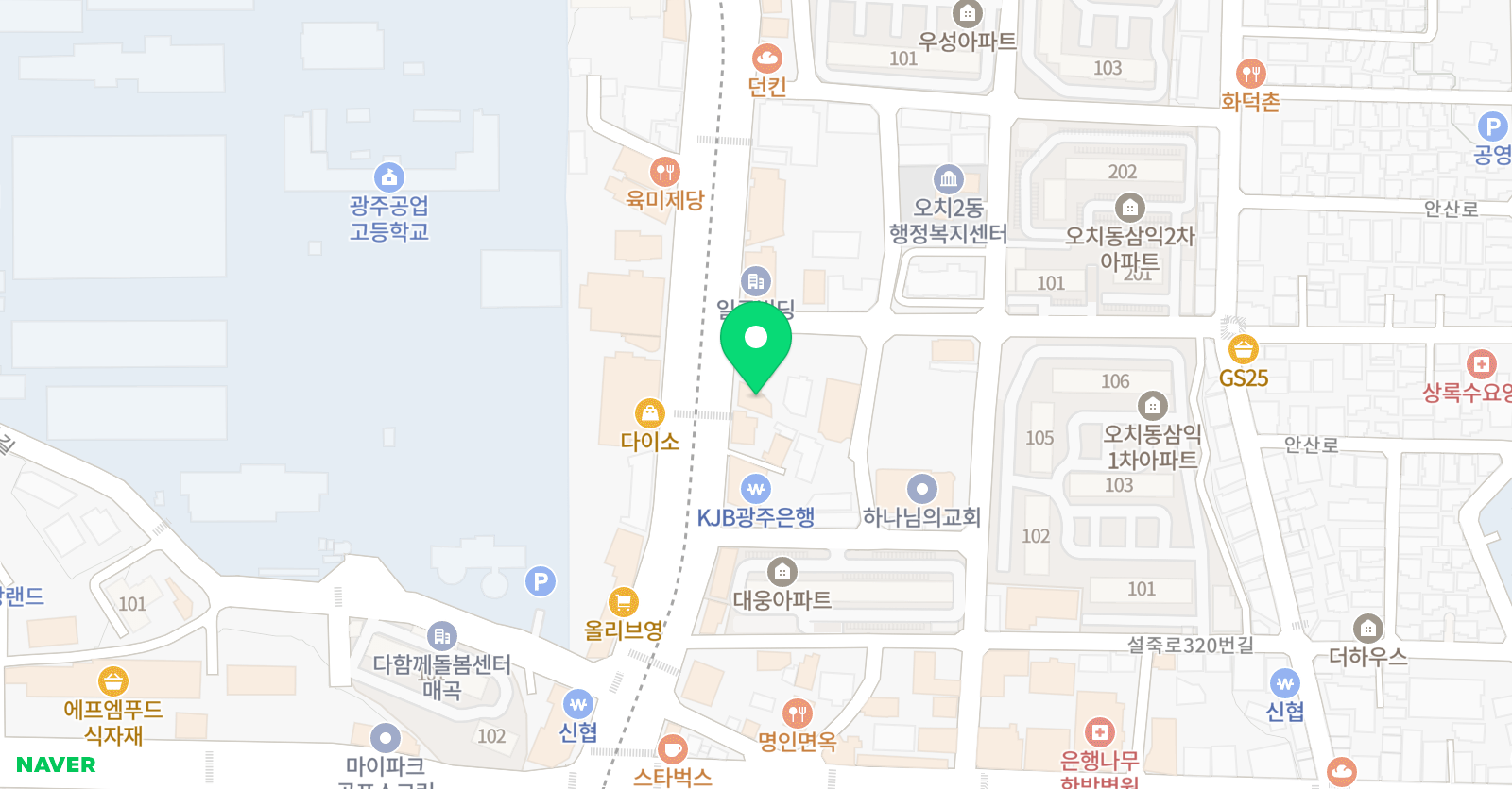 잉글리쉬벙커 영어학원 위치