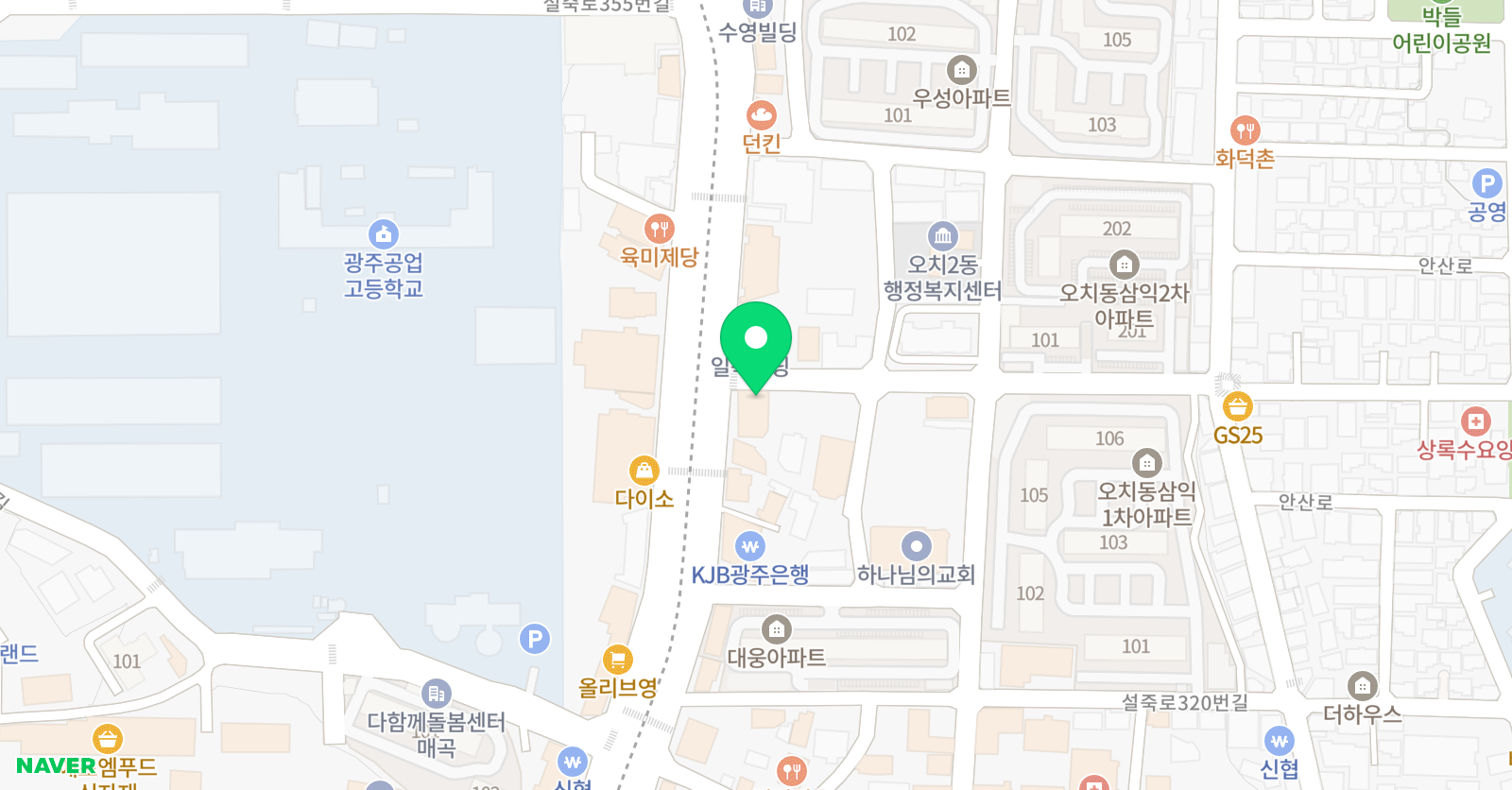 새움 수학전문학원 위치