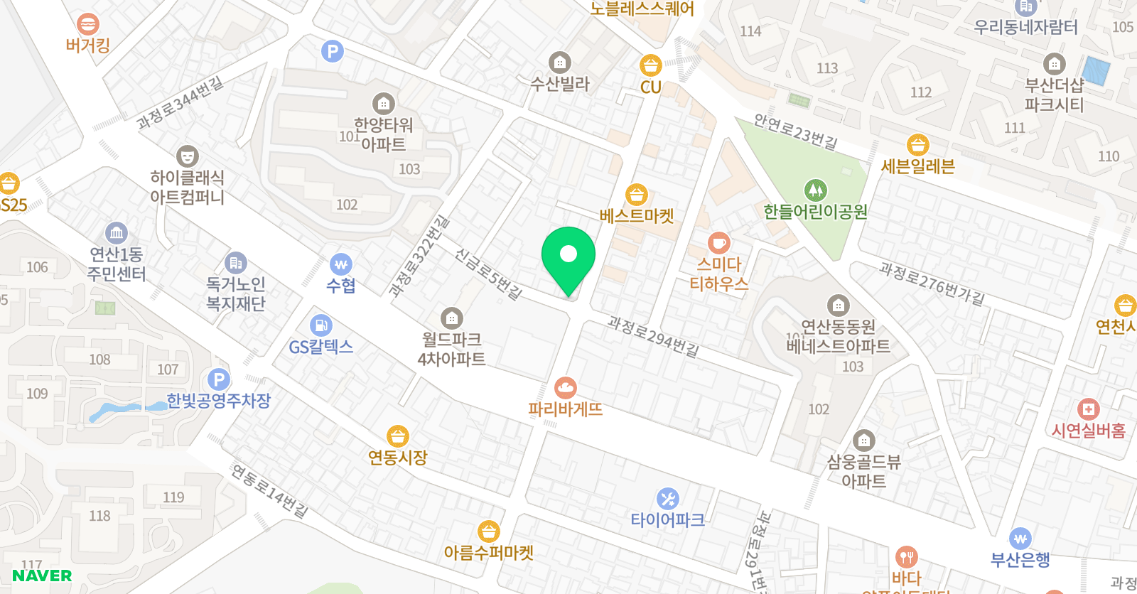 수석 학원 위치