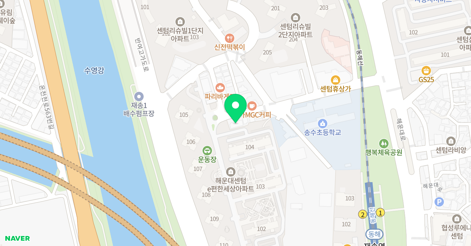 어린음악대 예본원 위치