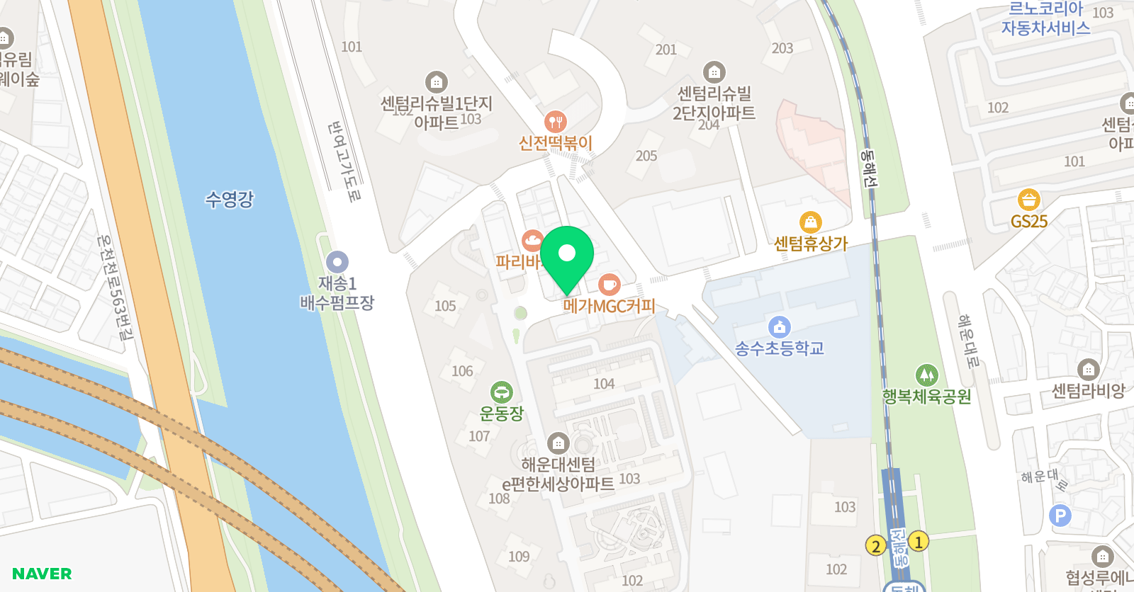 크로스 미술학원 위치