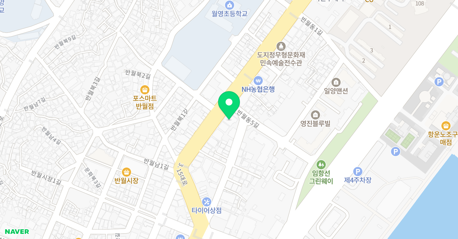 파샤발레아카데미 학원 위치