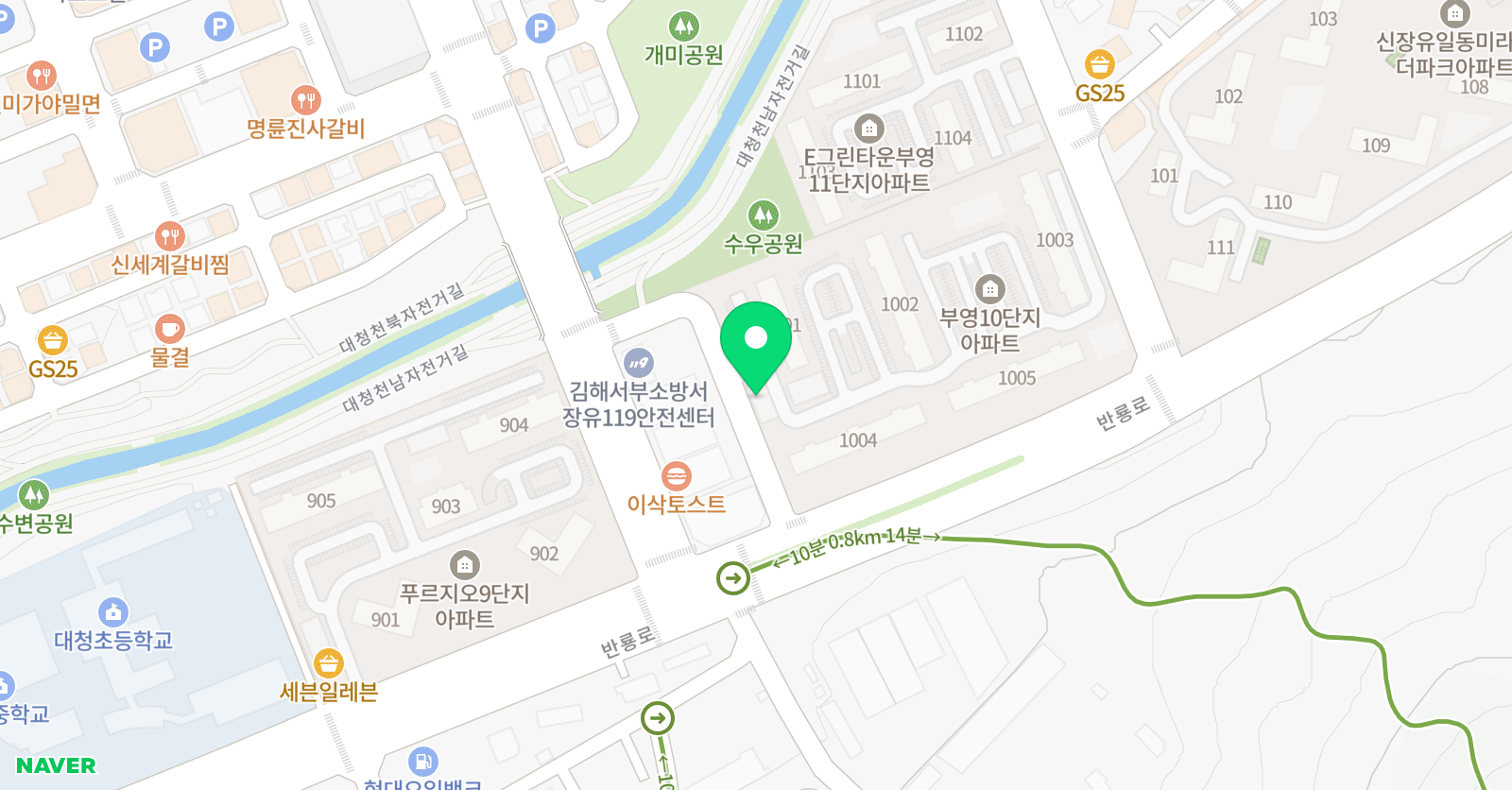 푸르넷 송쌤 수학교습소 위치