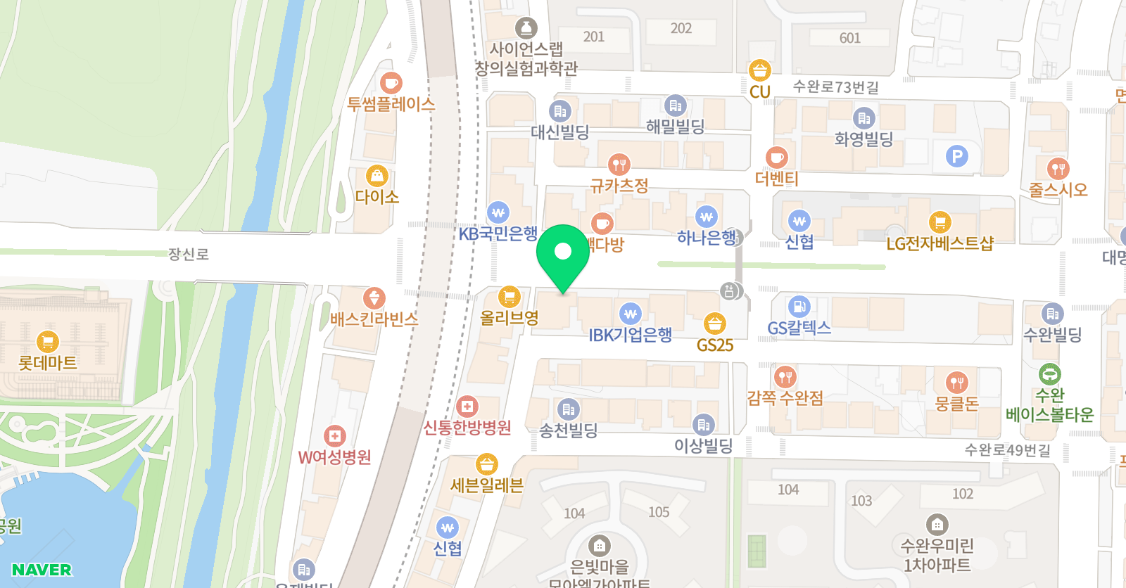 리딩스타 어학원 수완캠퍼스 위치