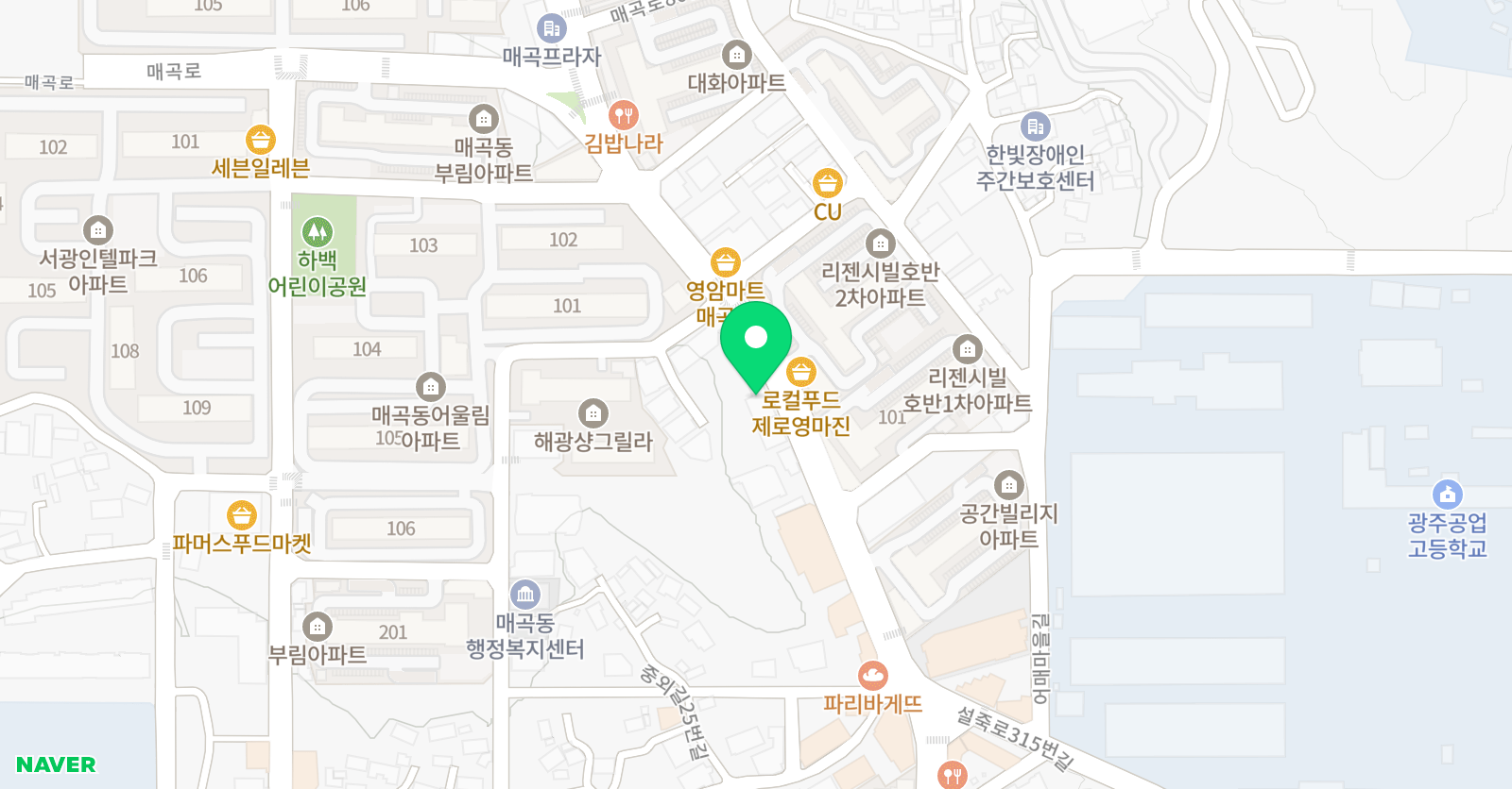 뮤엠 영어 매곡캠퍼스 위치