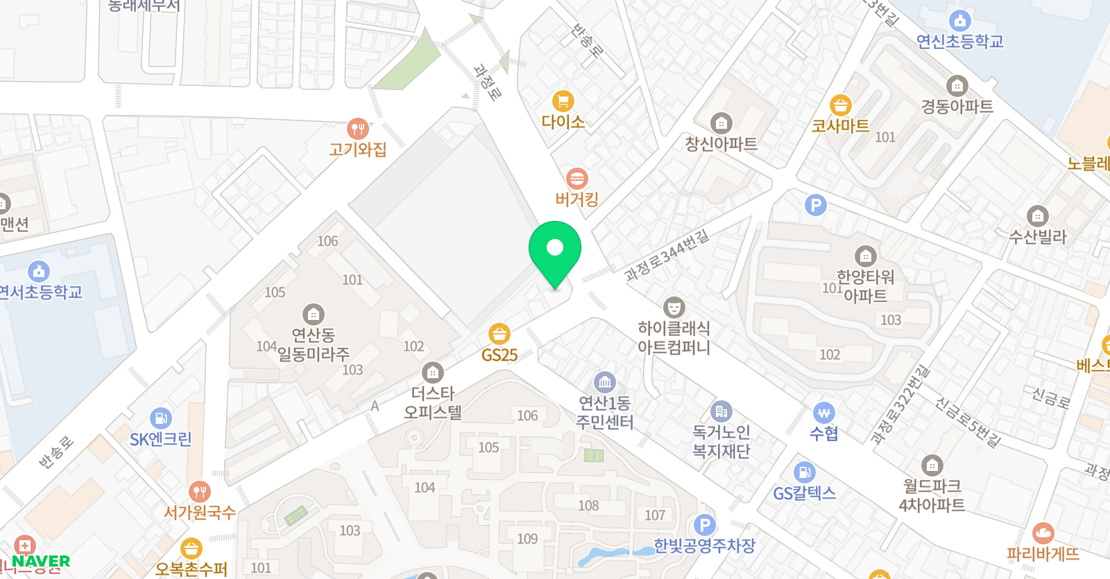에이블 영어학원 위치