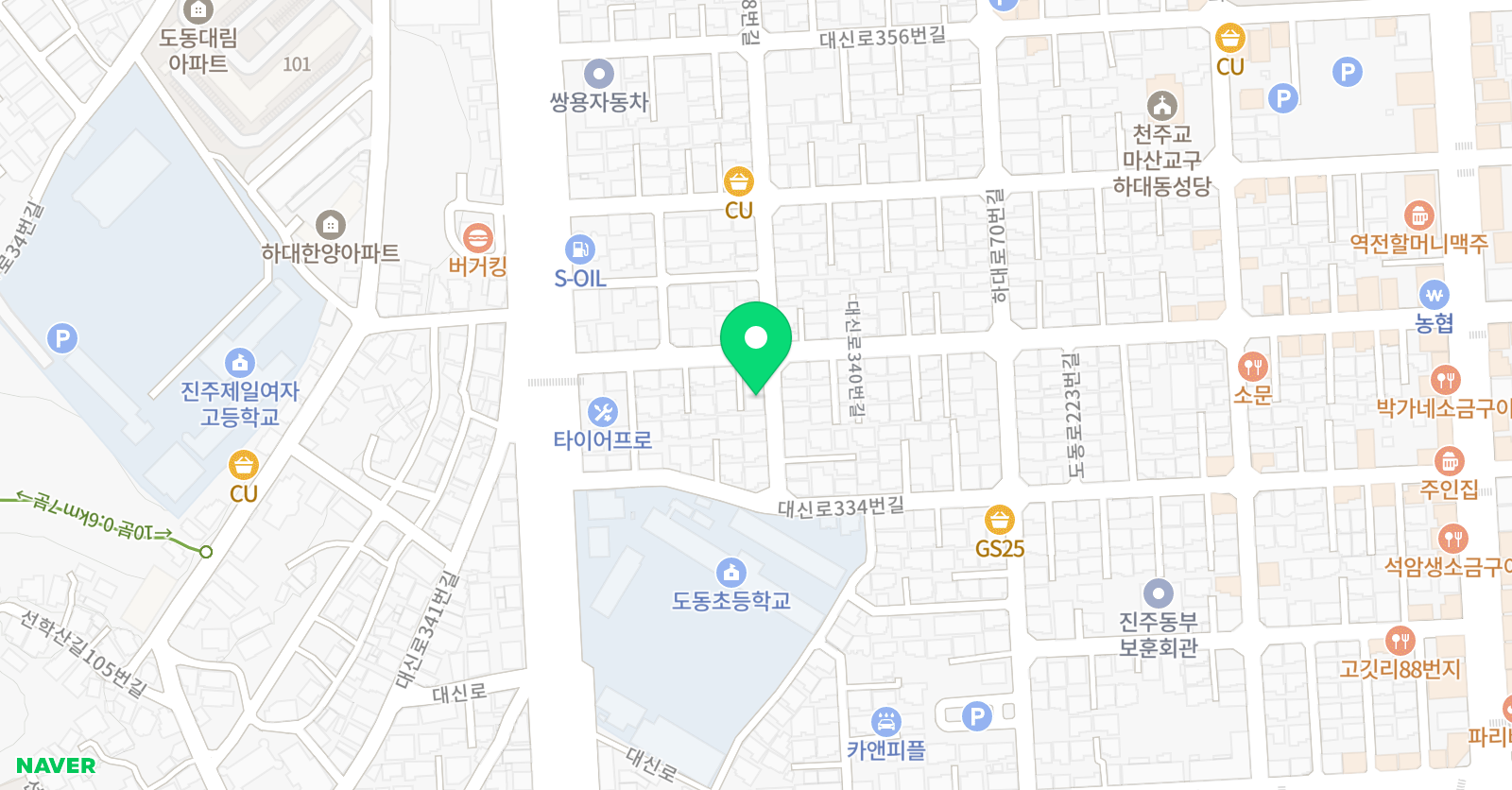 빨간펜 수학의달인 진주동명점 위치