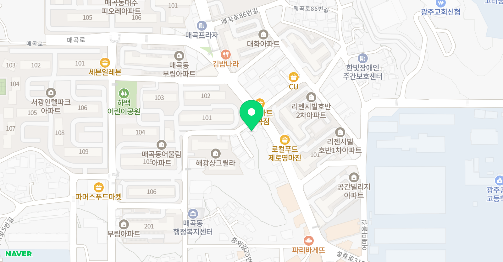 바른 수학 위치