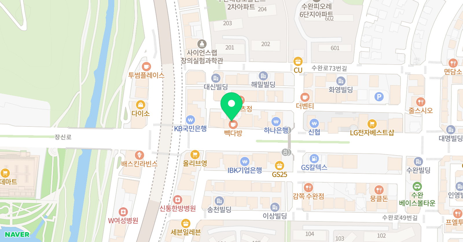 이형탁 영어학원 수완점 위치