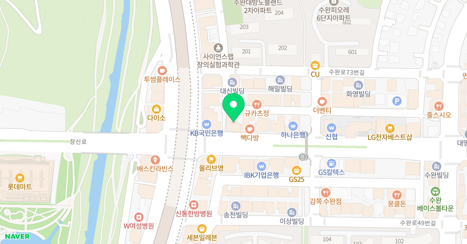 차오름 영어학원 위치