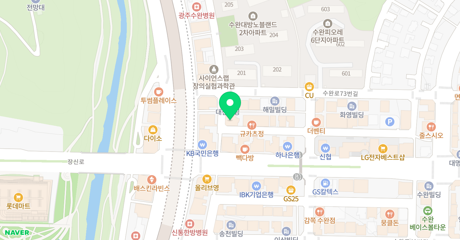생각하는황소 수완점 위치