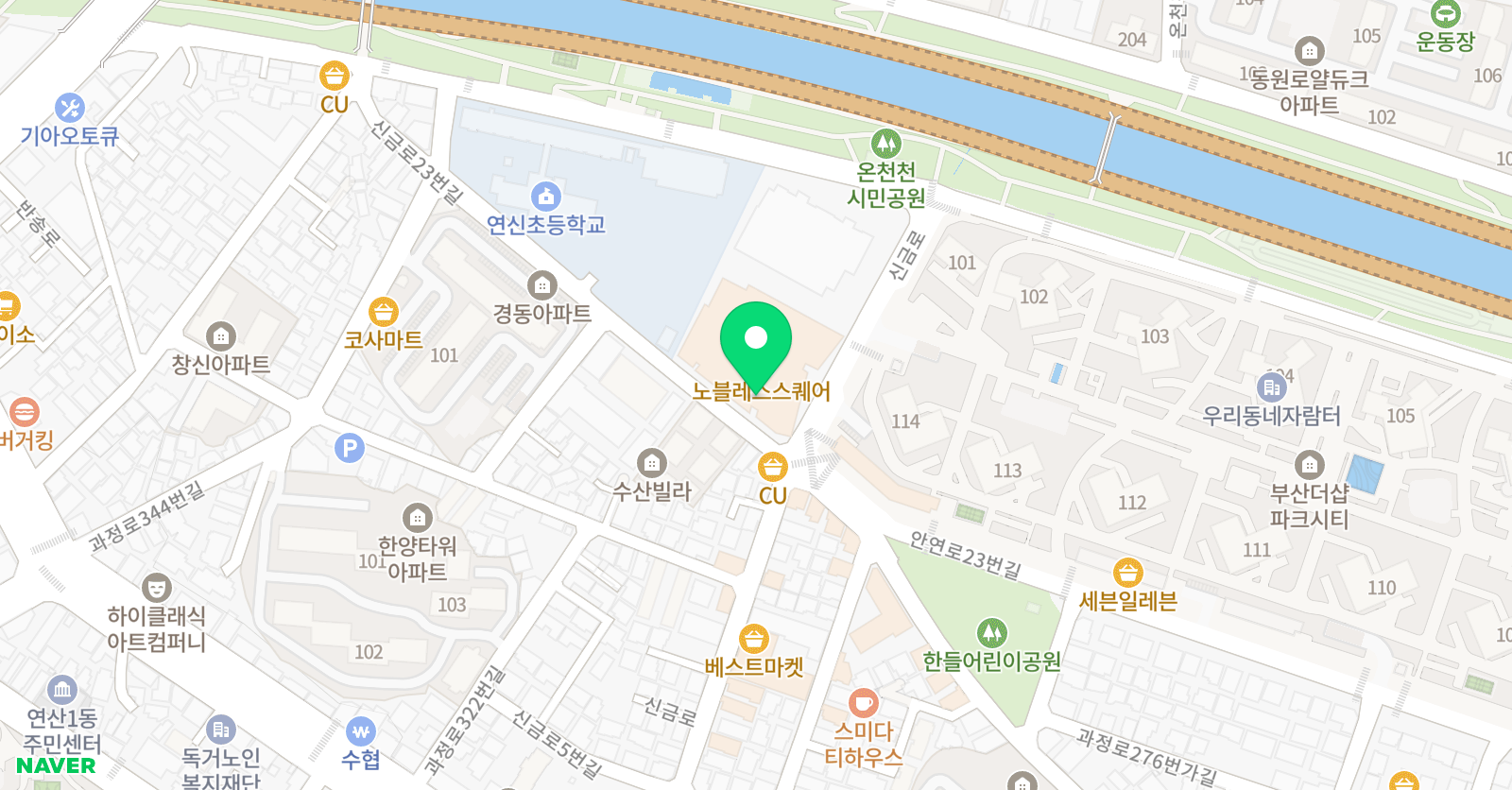 리드인 연산동더샵파크시티점 위치