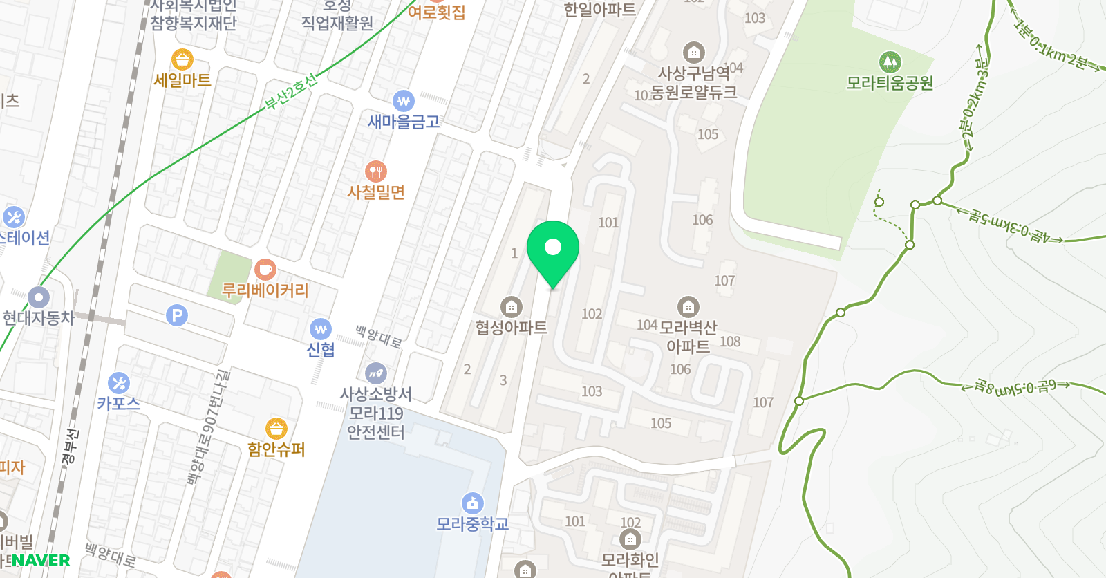 백창훈 수학교습소 위치