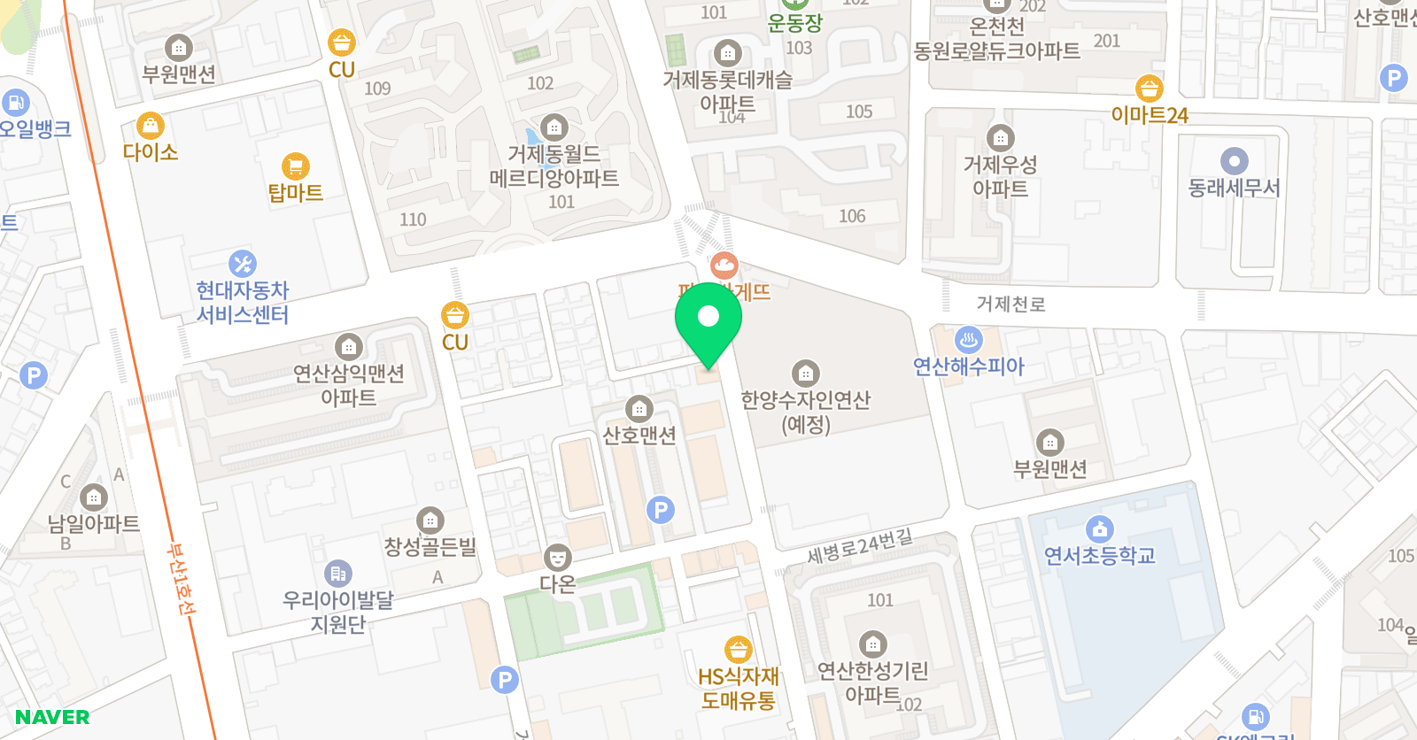 생각나무 미술학원 위치
