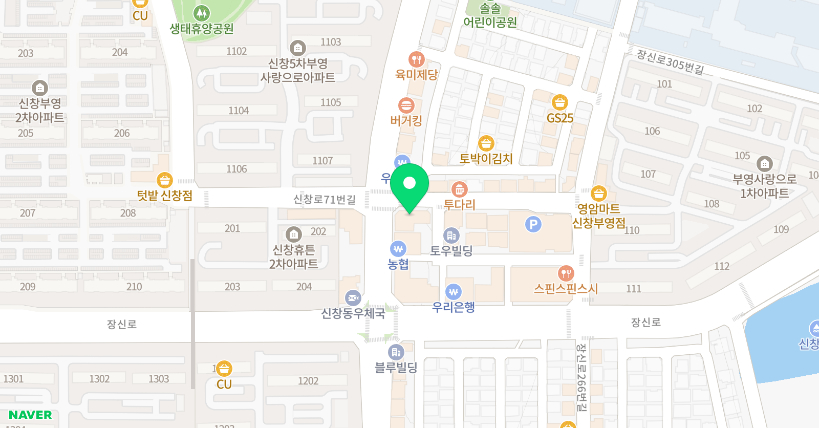 수학마루 학원 위치