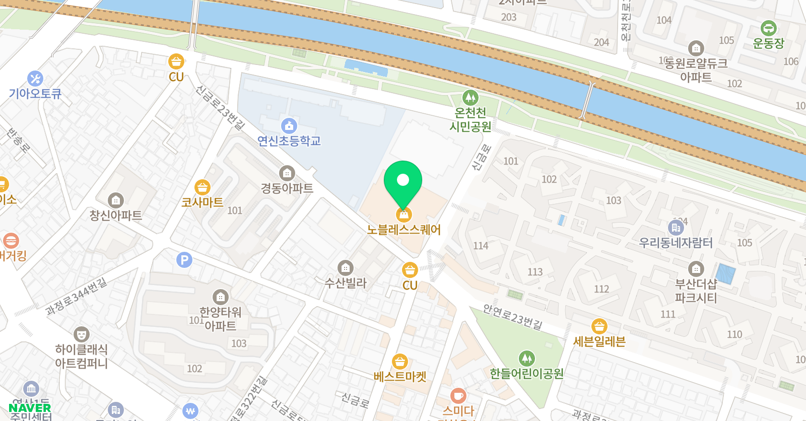153셀라 음악학원 연산점 위치