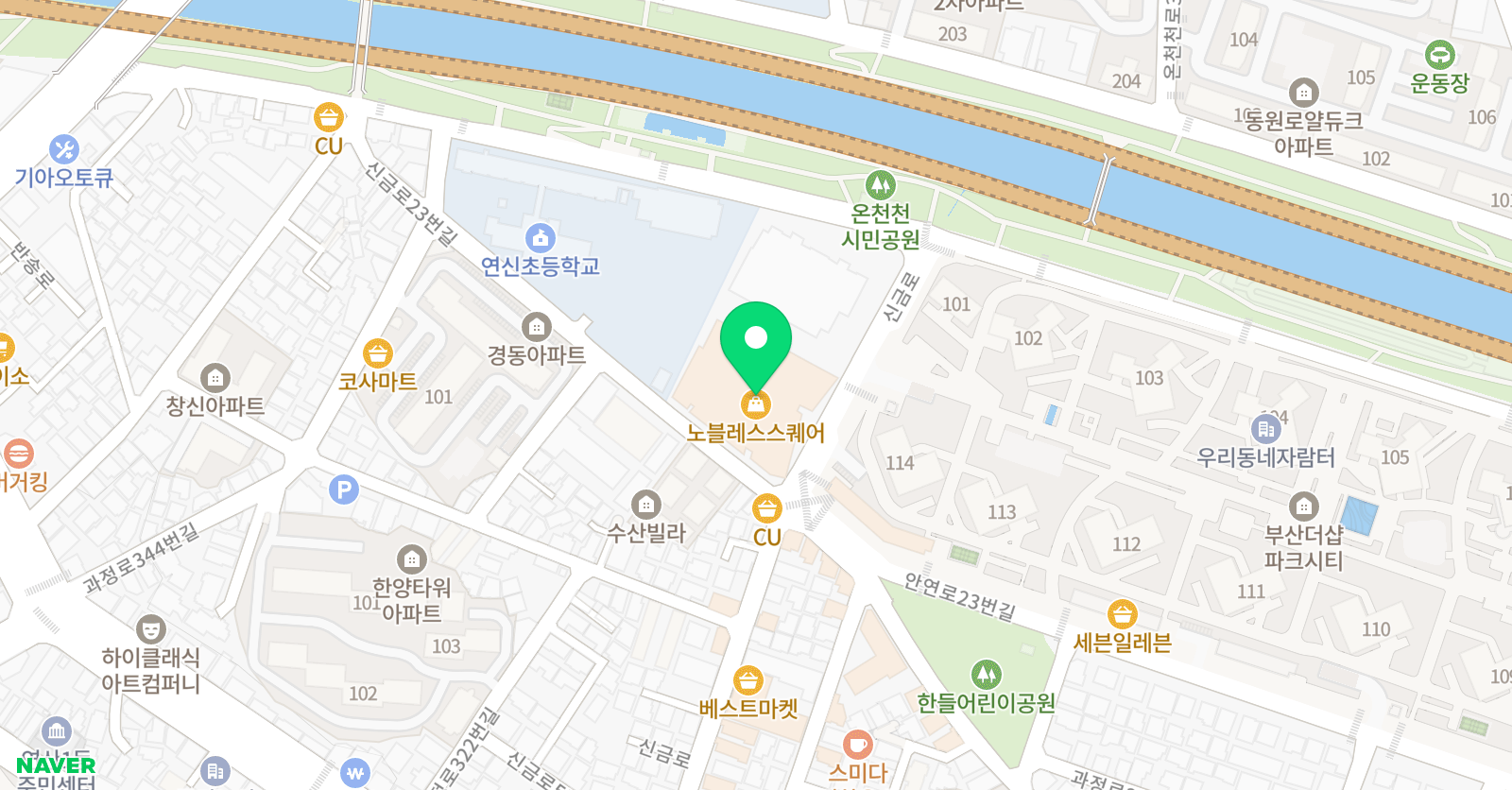 리딩숲 영어학원 위치