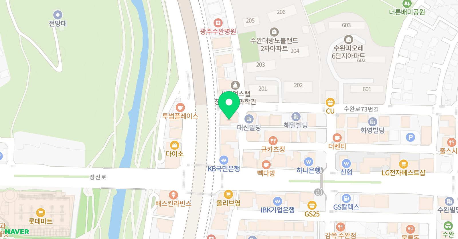 비끄아트 광주수완점 위치