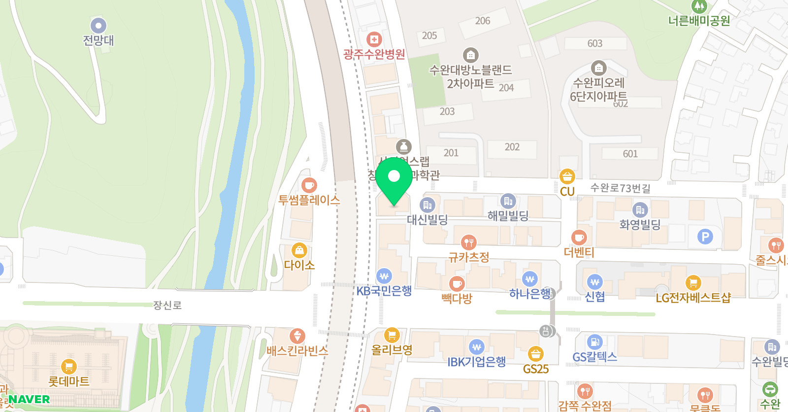수완소리숲 음악학원 위치